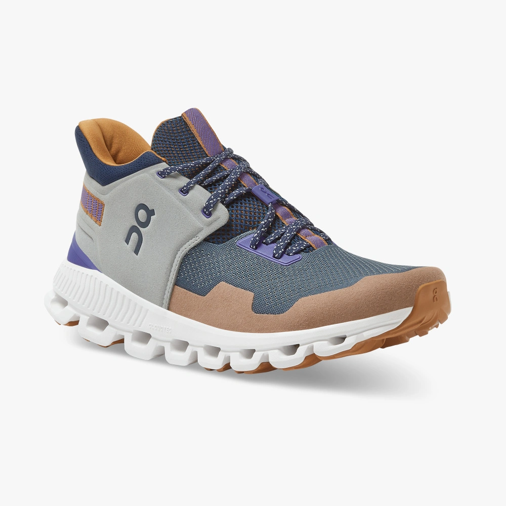 Sandsturm-Edition: ON Cloud Hi Edge für Herren. Dein Lauf durch die Schweiz im Sale – Braun-Gold-Feeling!